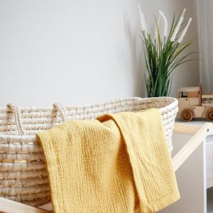 Snuggle Up in Comfort Personalized Muslin Baby Blanket for Sweet Dreams and Stylish Swaddles