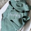 Snuggle Up in Comfort Personalized Muslin Baby Blanket for Sweet Dreams and Stylish Swaddles