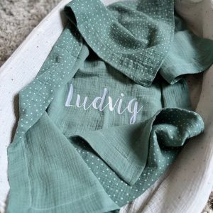 Snuggle Up in Comfort Personalized Muslin Baby Blanket for Sweet Dreams and Stylish Swaddles