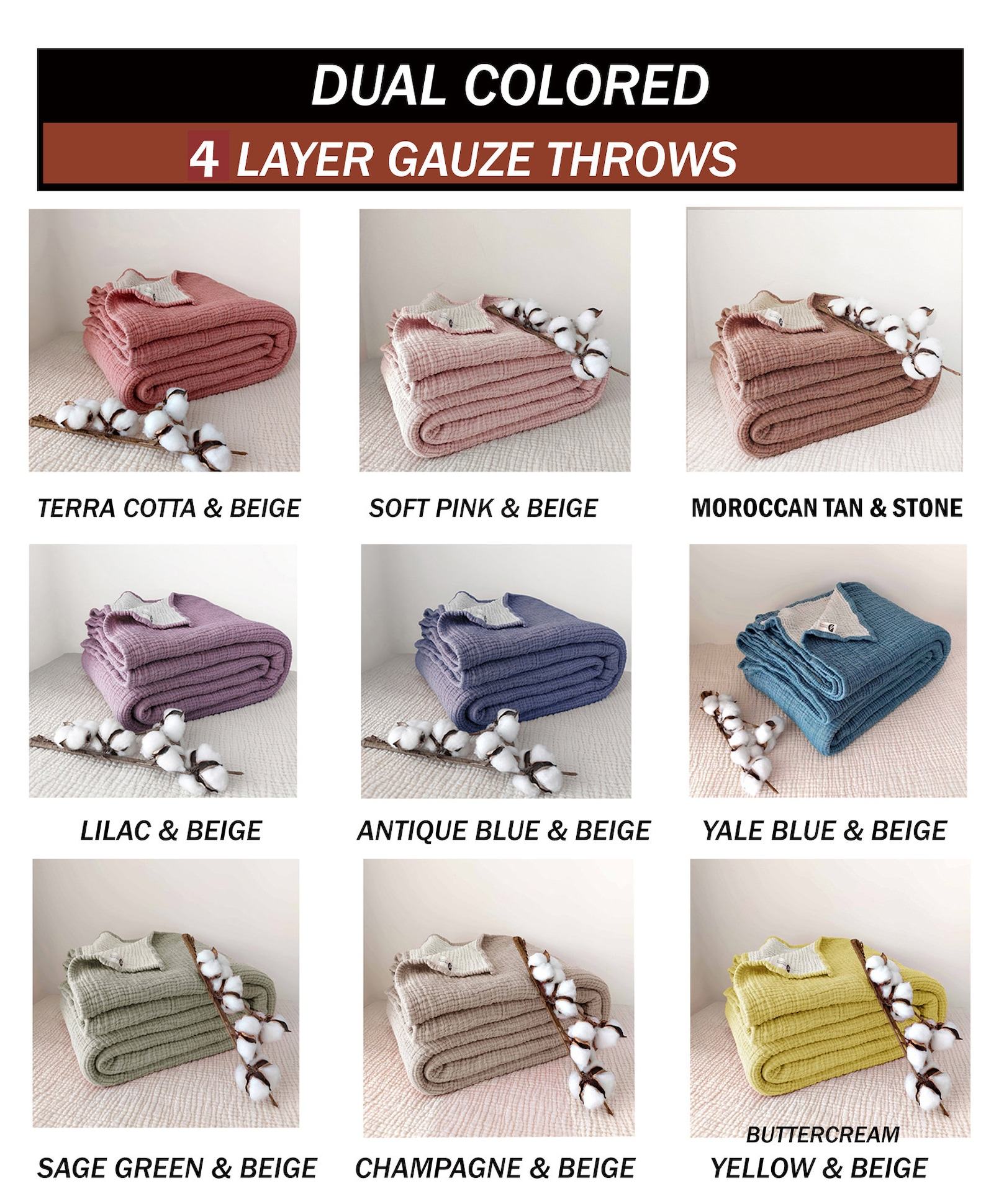 Snuggle Up in Serenity Organic Muslin Bedcover for Breathable, OEKO-TEX Certified Comfort - Image 6