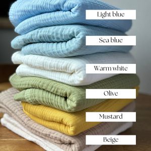 Snuggle Up in Sweet Dreams Personalized Muslin Duvet Cover Set for Your Precious Little One