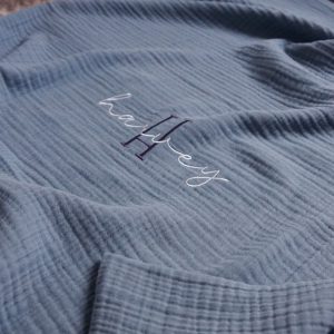 Snuggle Up in Sweet Dreams Personalized Muslin Duvet Cover Set for Your Precious Little One