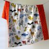 Snuggle Up with Cozy ABCs Embark on a Dreamy Learning Adventure with Our Orange Minky Baby Blanket