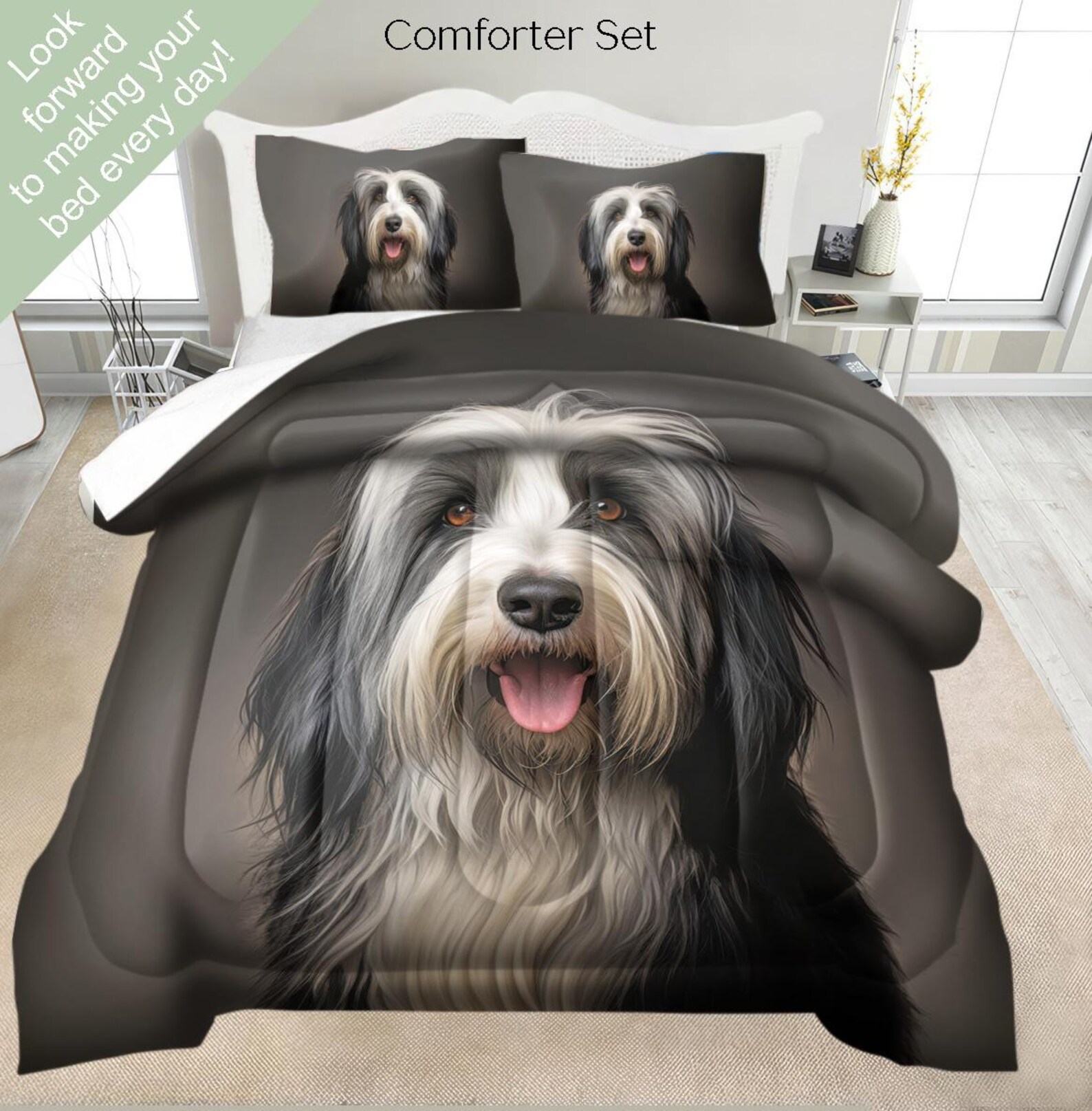 Snuggle Up with Your Beardie The Ultimate Bearded Collie Bedding Collection for Devoted Dog Lovers - Image 4