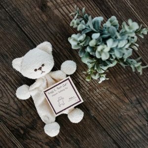 Sogg. E. Bear Organic Cotton Teething Toy for Babies, Heirloom Quality, Eco-Friendly