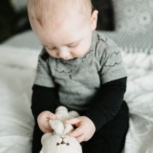 Sogg. E. Bear Organic Cotton Teething Toy for Babies, Heirloom Quality, Eco-Friendly