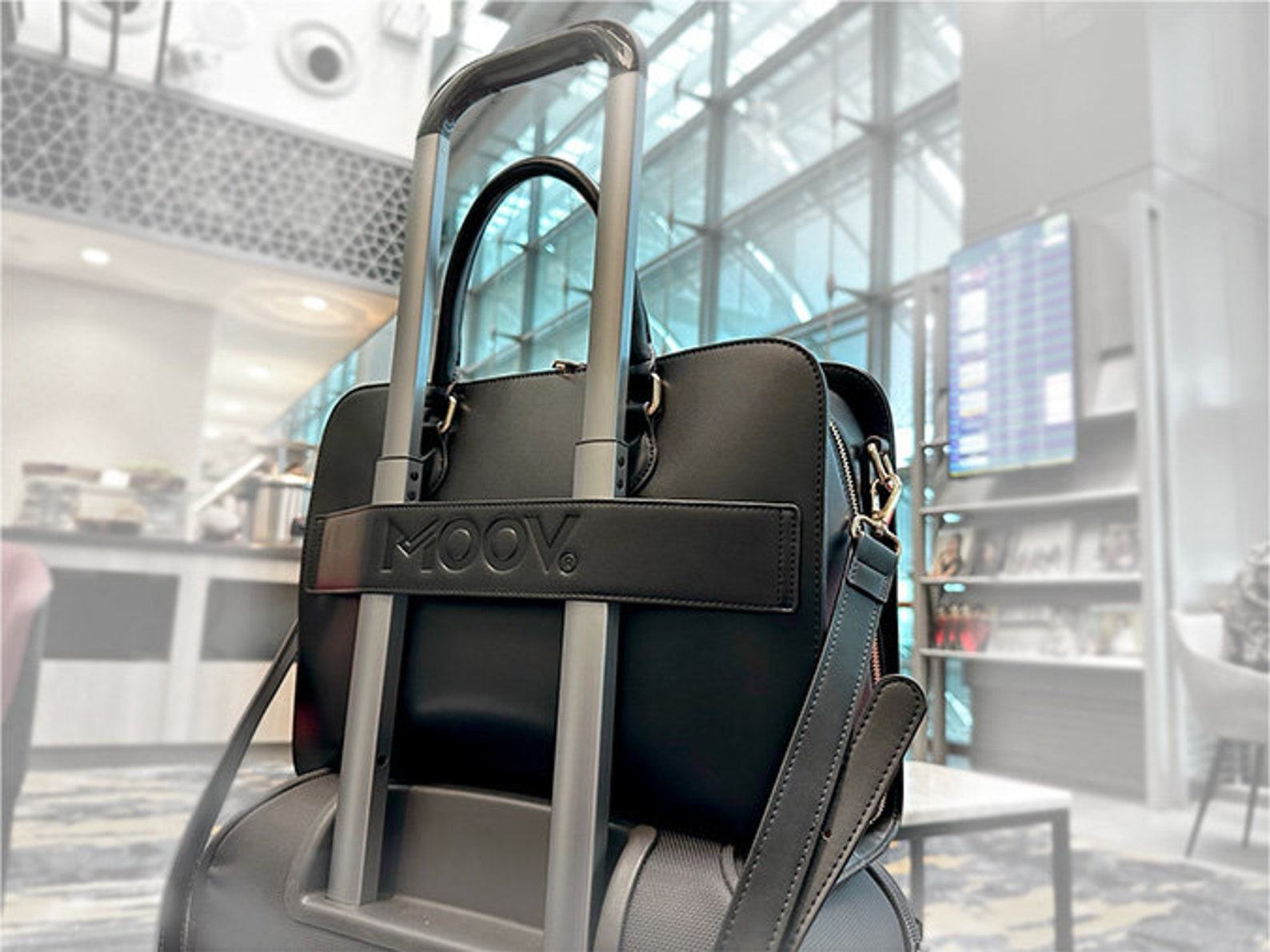 Sophisticated Vegan Leather MacBook Bag Timeless Work Bag for Women, Perfect for Back to School - Image 3