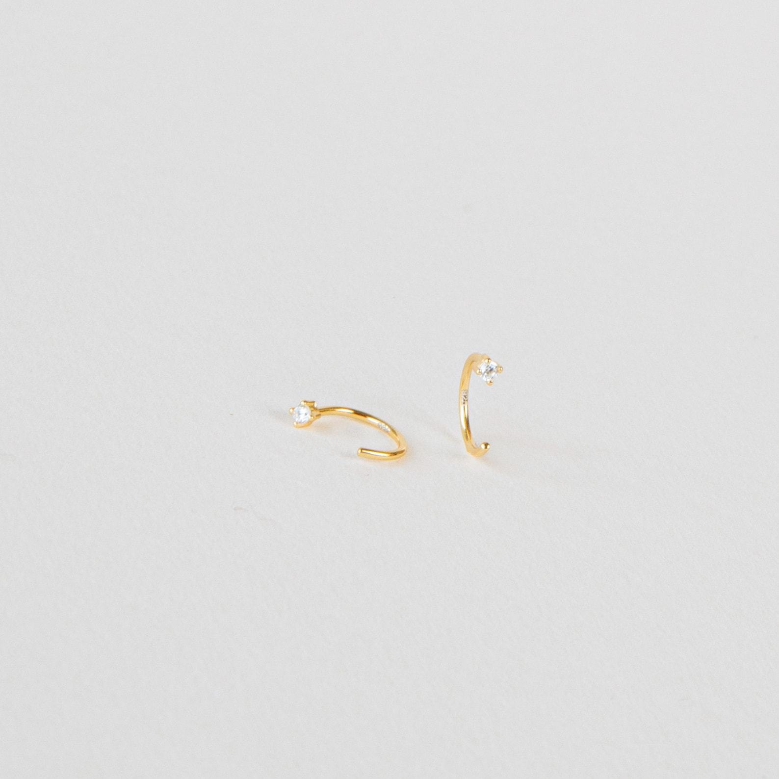 Sparkling Elegance 1.5mm Diamond Threaders by Caitlyn Minimalist