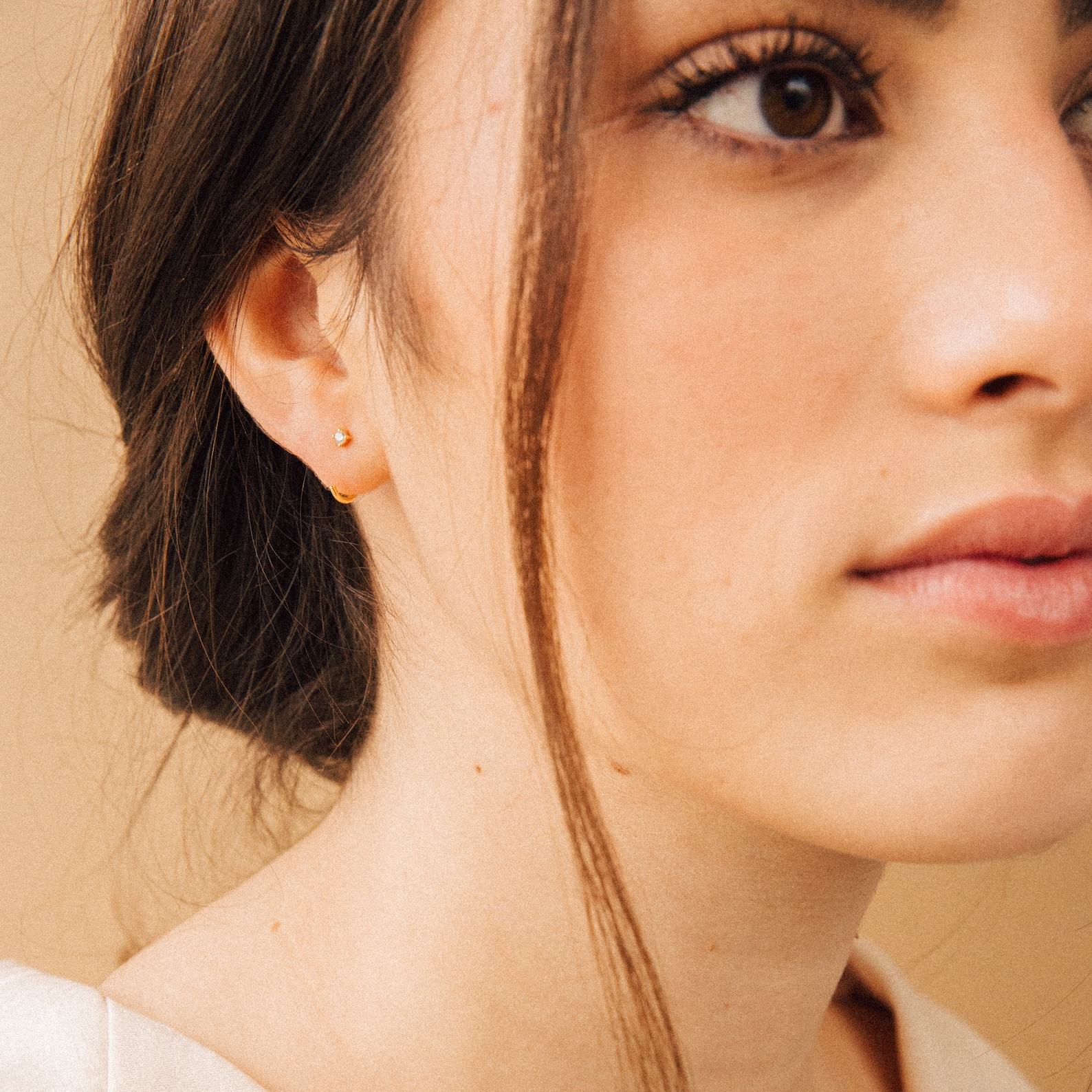 Sparkling Elegance 1.5mm Diamond Threaders by Caitlyn Minimalist