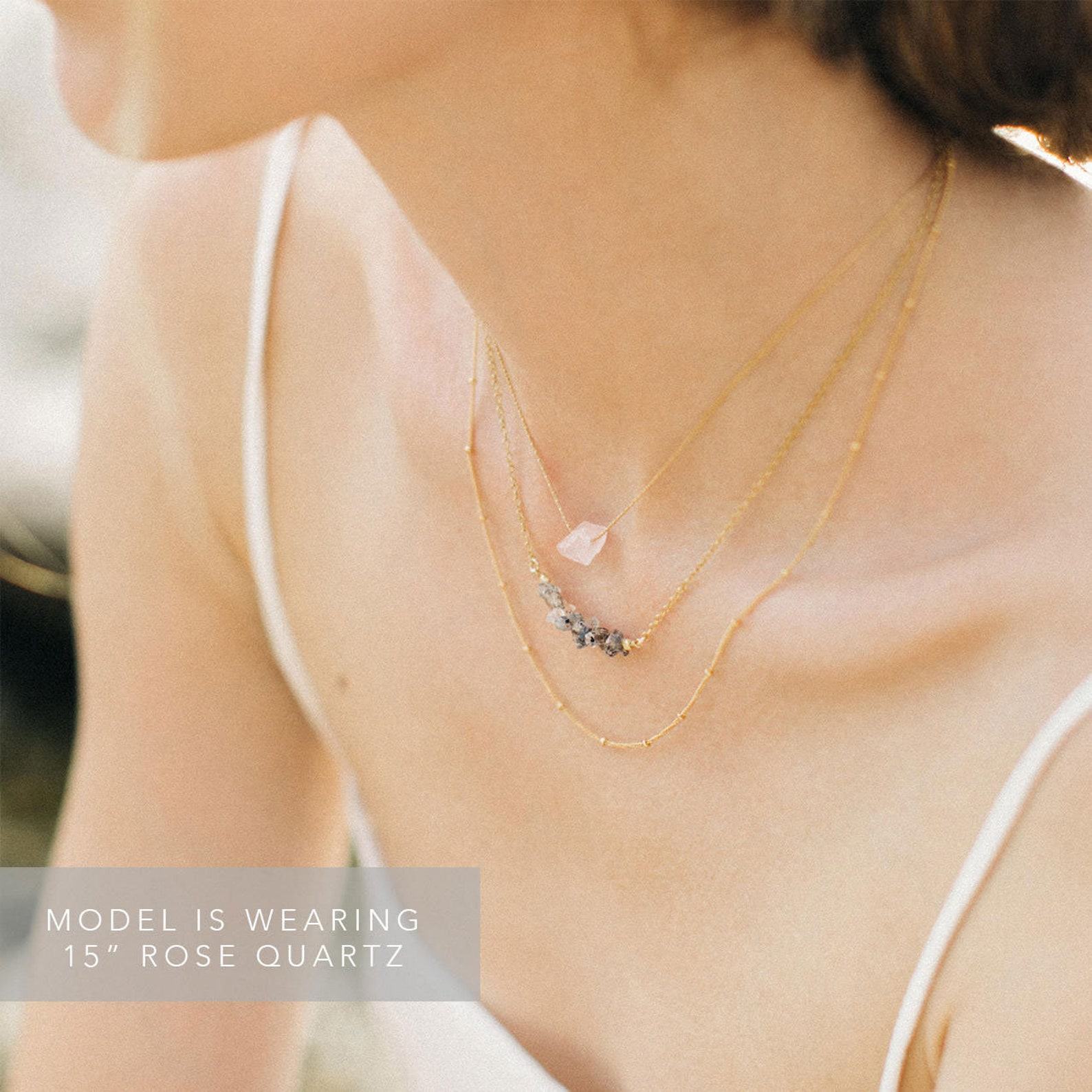 Sparkling Summer Hues Embrace the Energy of Raw Crystal Necklaces