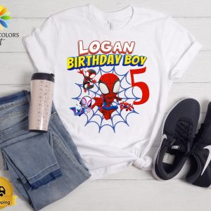 Spidey-tastic Birthday Tee Celebrate with Spidey and His Amazing Friends