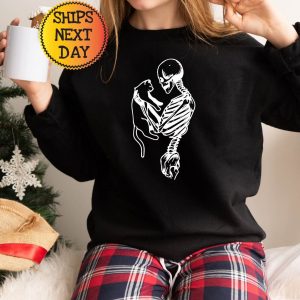 Spooky and Purrfect Skeleton and Cat Hoodie for Cat Lovers