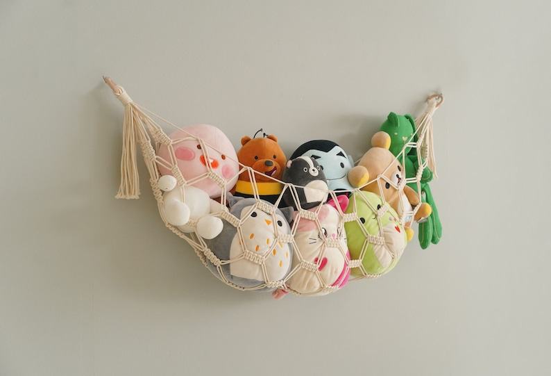 Squishmallow Hammock The Ultimate Nursery Organizer and Boho Wall Decor for Kids