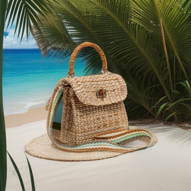 St. Ibiza Mini Straw Bag Handcrafted Woven Summer Essential for Women