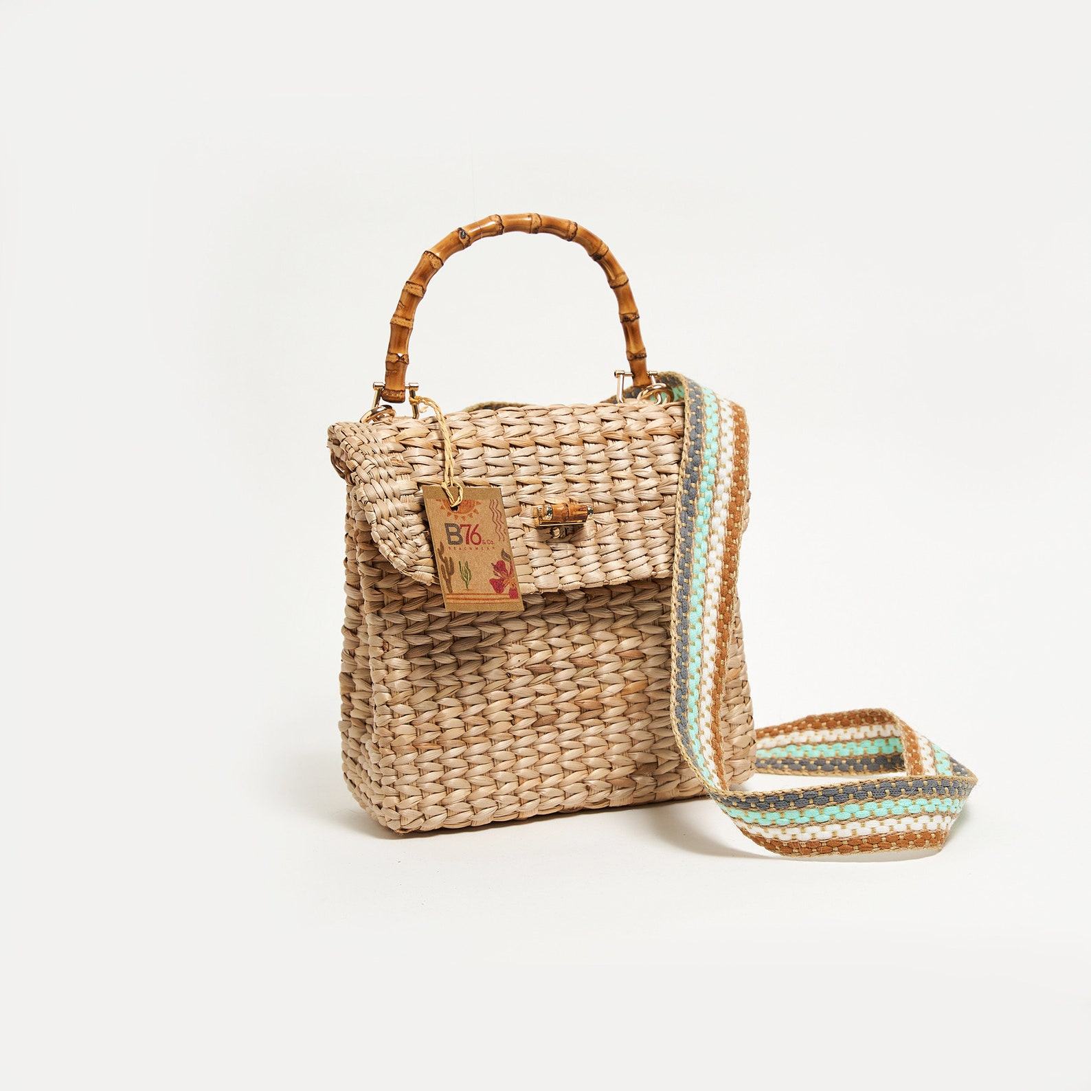 St. Ibiza Mini Straw Bag Handcrafted Woven Summer Essential for Women