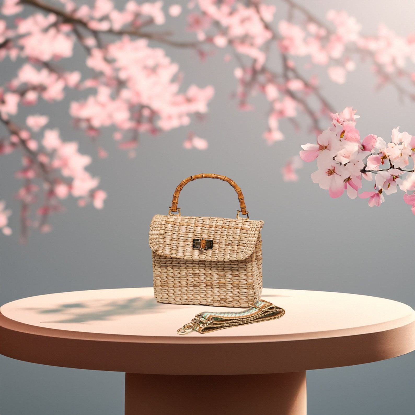 St. Ibiza Mini Straw Bag Handcrafted Woven Summer Essential for Women