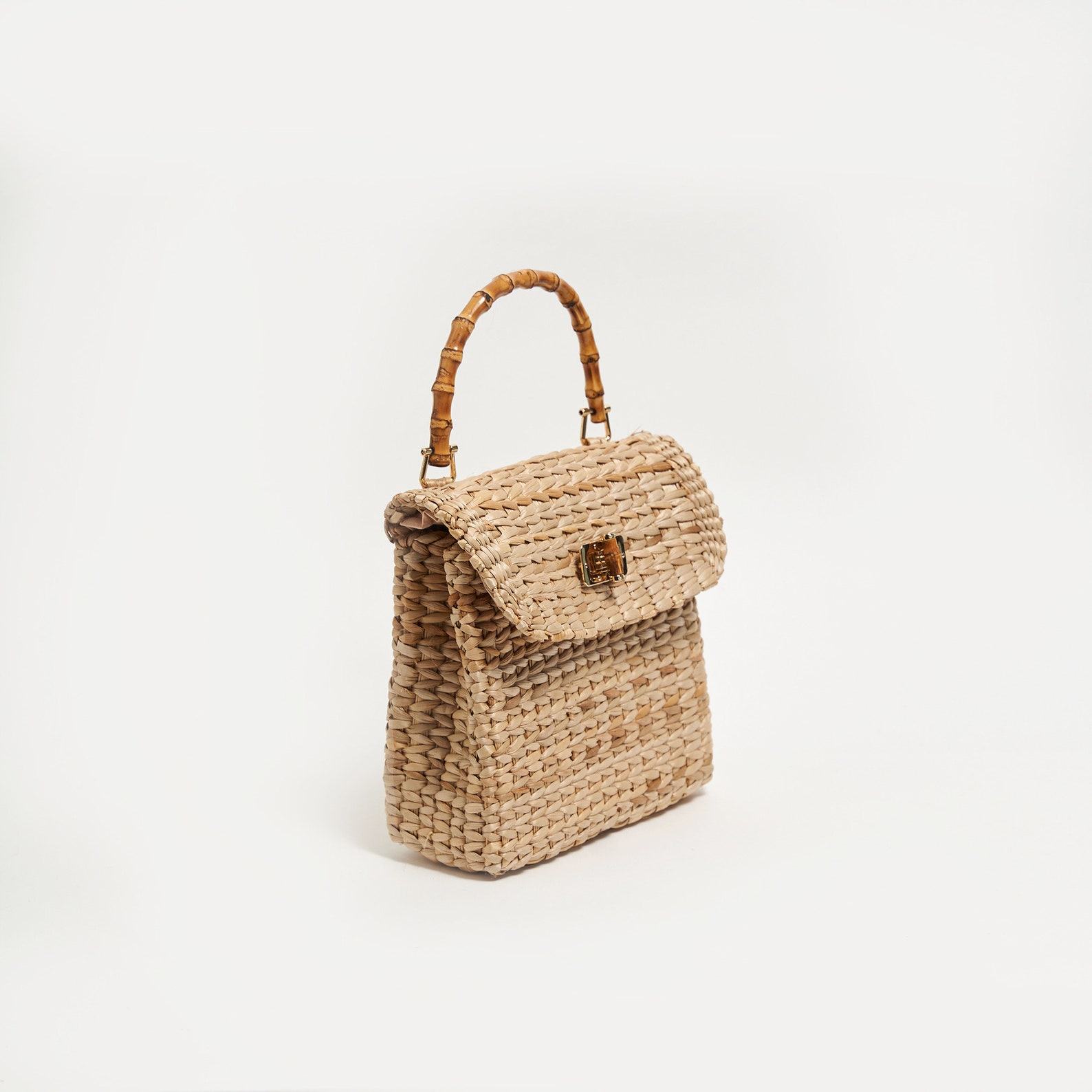 St. Ibiza Mini Straw Bag Handcrafted Woven Summer Essential for Women