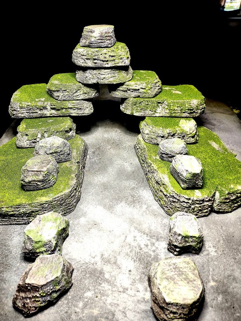 Stackable Terrain Modular Rocks and Boulders Transform Your Landscape with Endless Possibilities