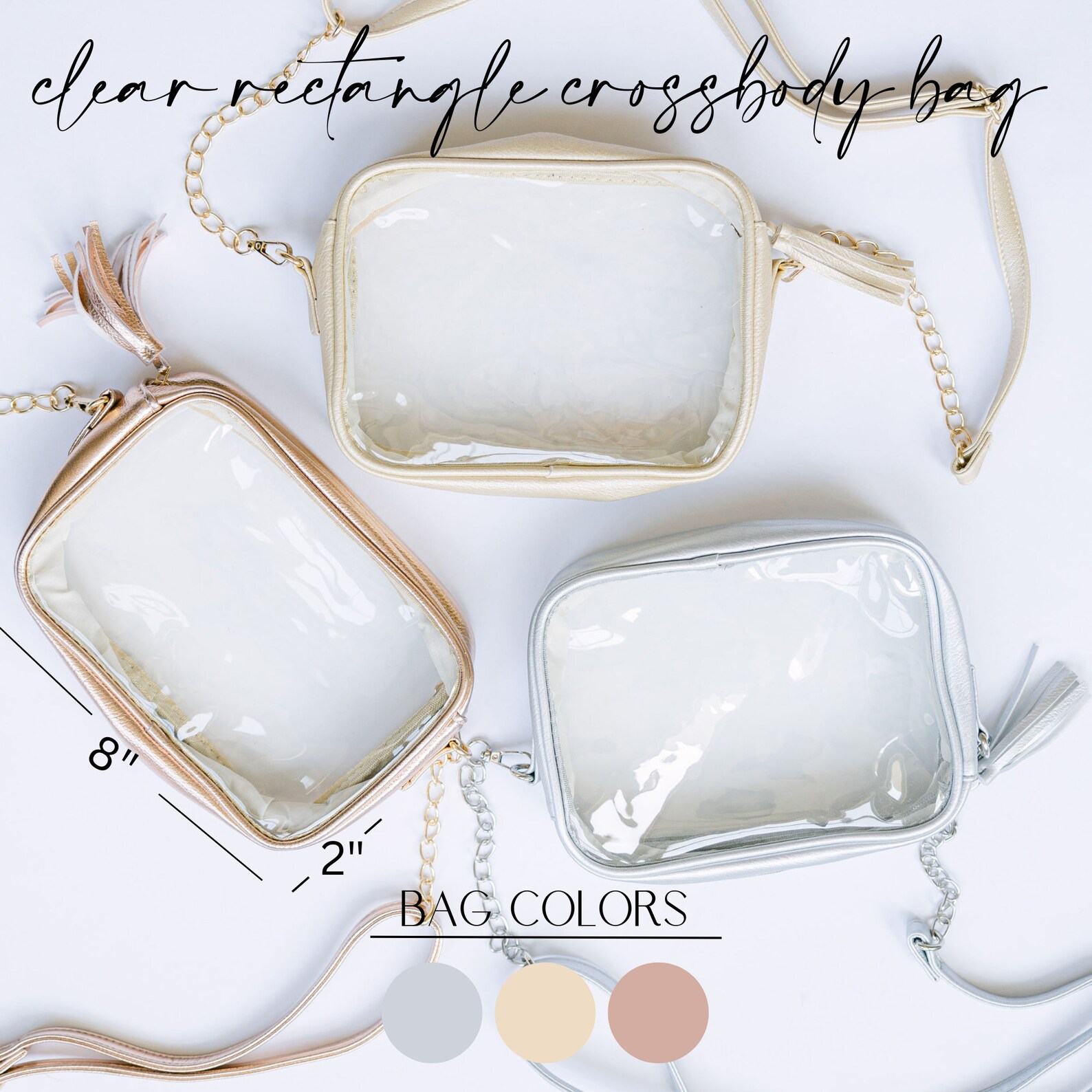 Stadium Clear Crossbody Bag Game Day Essential for Security and Style