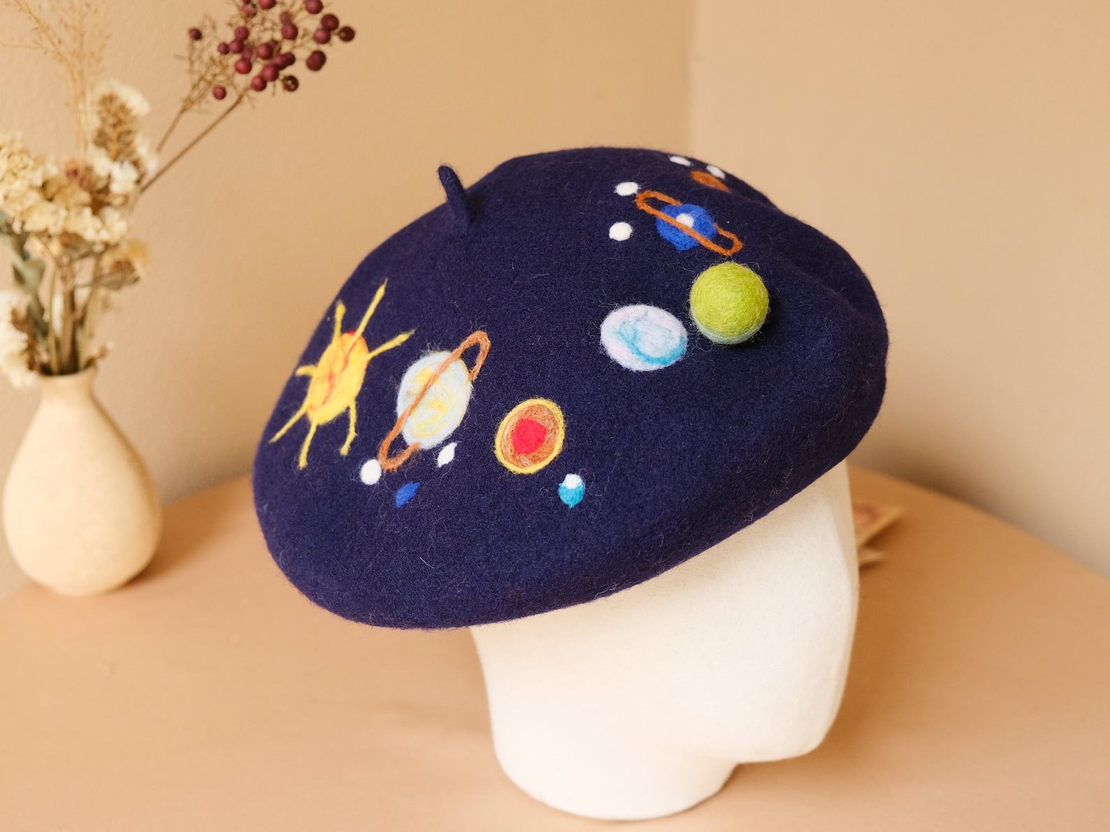 Starry Night Beret A Celestial Accessory for Winter’s Embrace - Image 2