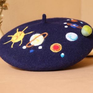 Starry Night Beret A Celestial Accessory for Winter’s Embrace