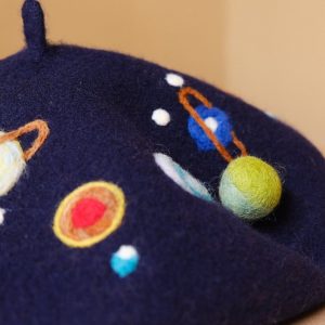 Starry Night Beret A Celestial Accessory for Winter’s Embrace