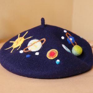 Starry Night Beret A Celestial Accessory for Winter’s Embrace