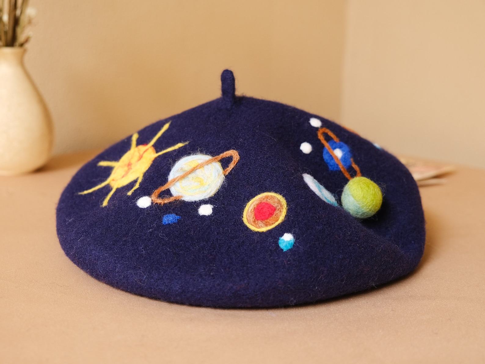 Starry Night Beret A Celestial Accessory for Winter’s Embrace - Image 5