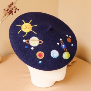 Starry Night Beret A Celestial Accessory for Winter’s Embrace