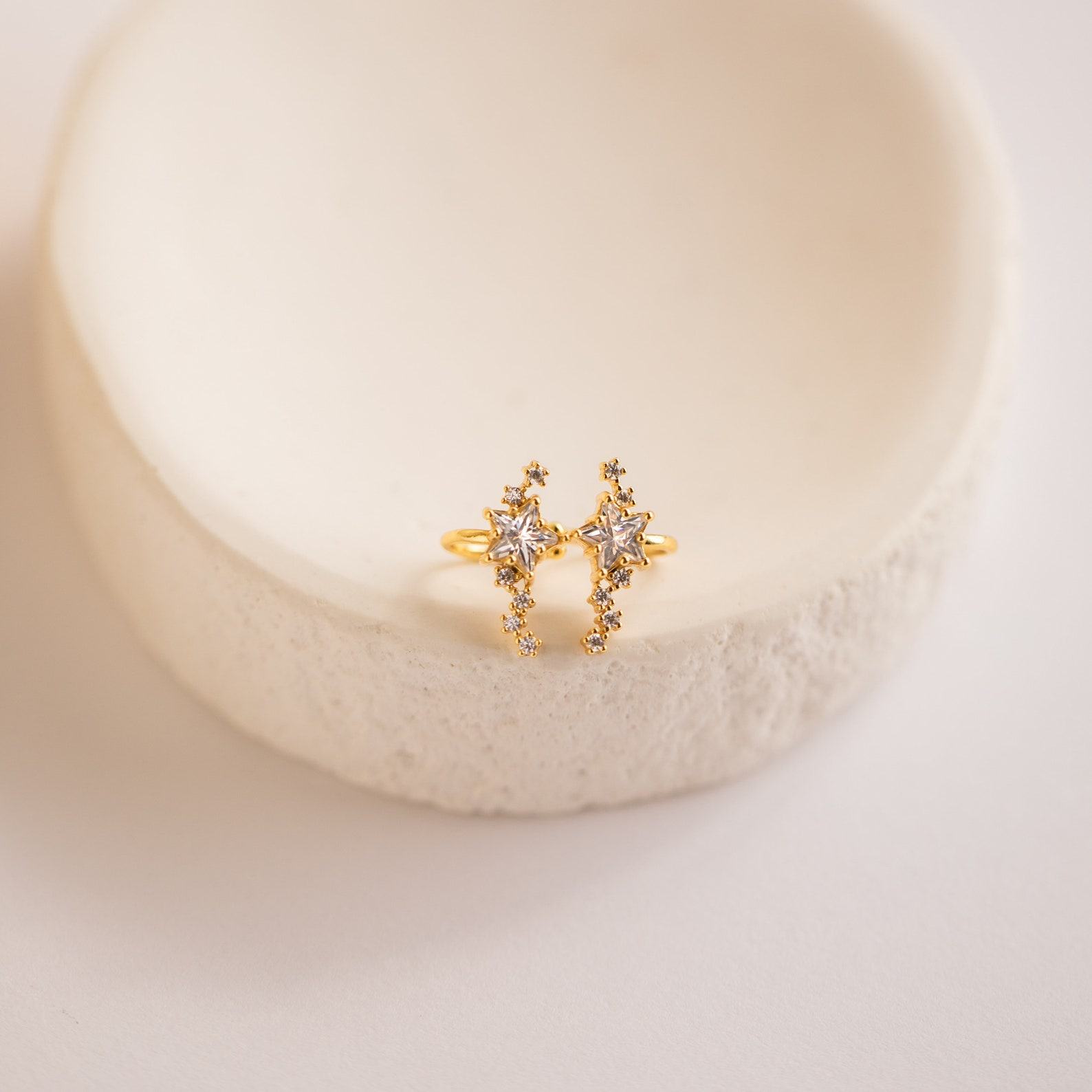 Starry Night Diamond Ear Cuffs Elevate Your Style with Celestial Charm