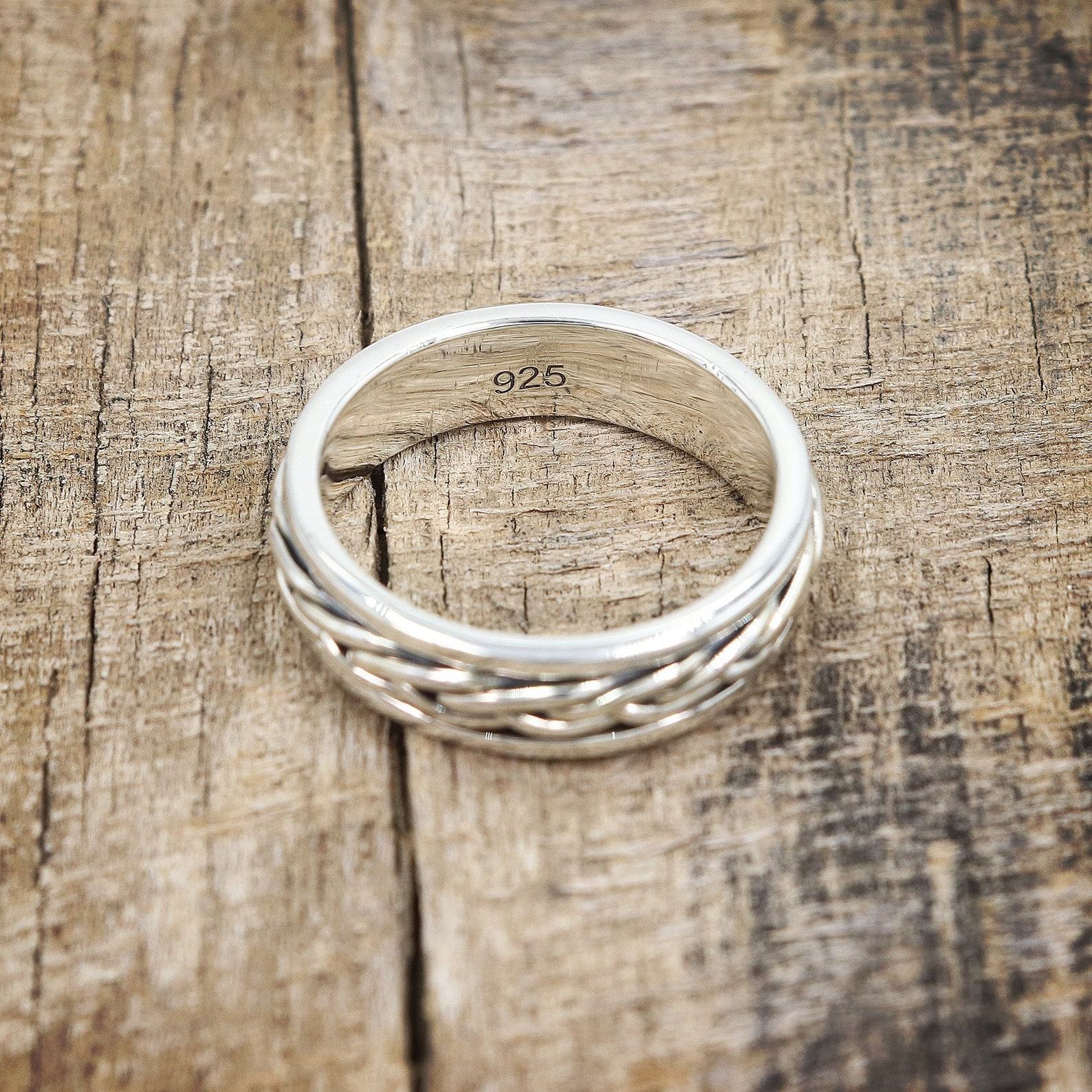 Sterling Silver Fidget Ring Anxiety Relief, Meditation, and Style