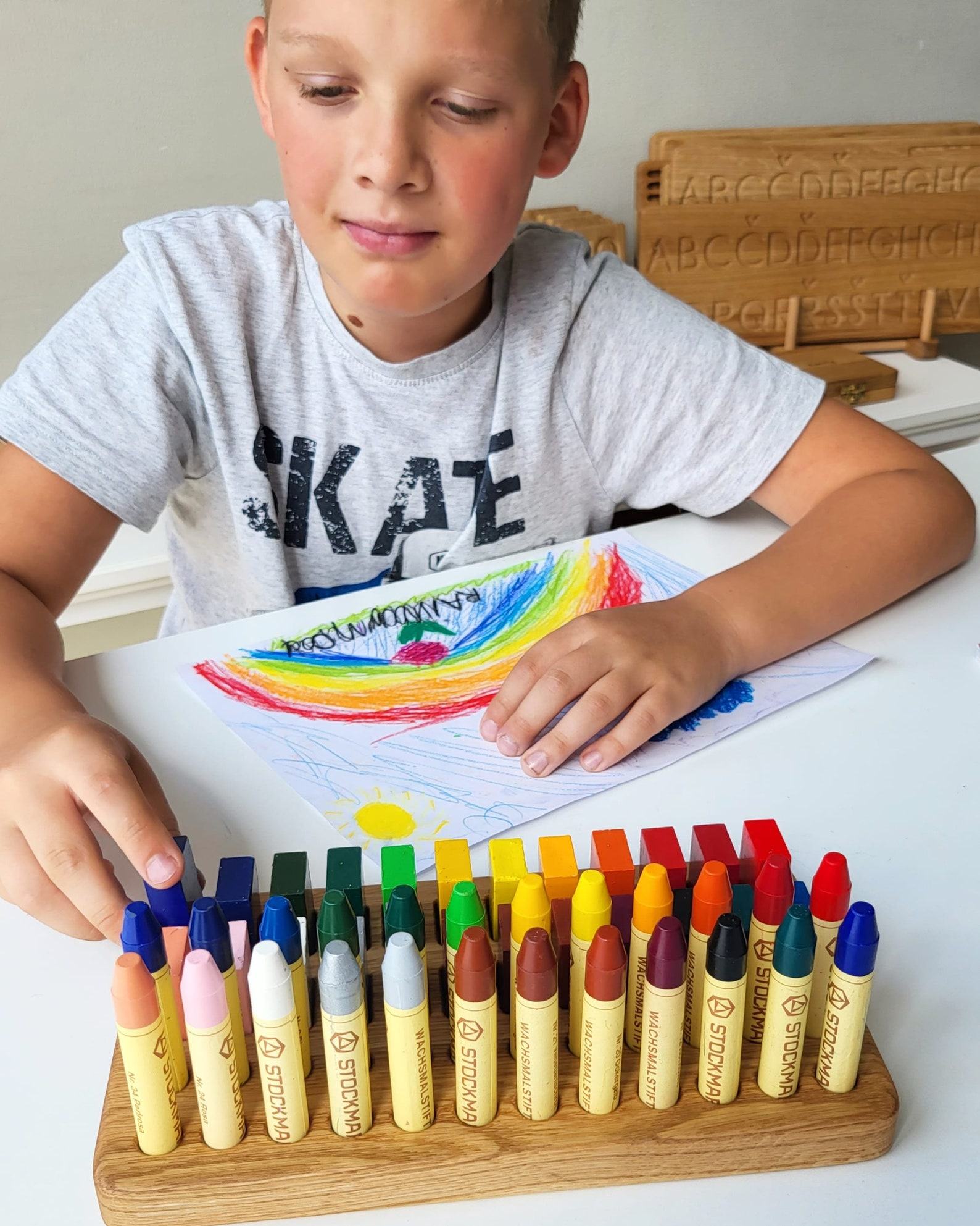 Stockmar Crayon Holder Organize Your Child’s Art Supplies with Style - Image 4