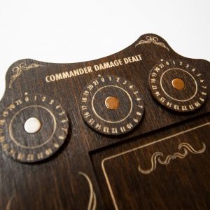 STRATA STRIKE Commander Command Zone Tray with Dial Counters for MTG Magic The Gathering – Kona Color