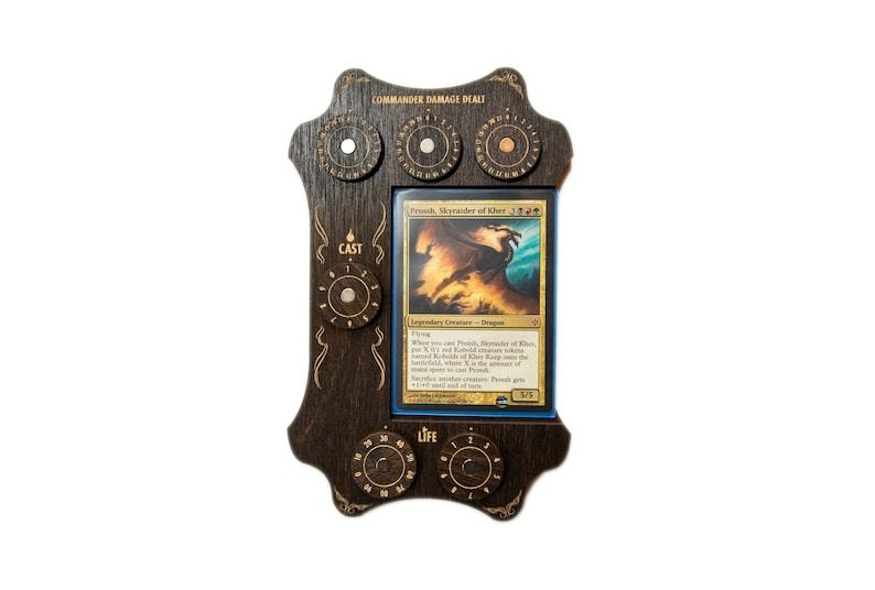 STRATA STRIKE Commander Command Zone Tray with Dial Counters for MTG Magic The Gathering – Kona Color