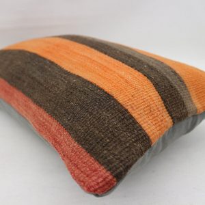 Striking Orange Kilim Pillow Covers Add a Touch of Turkish Charm to Your Home