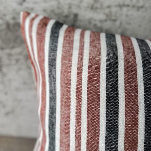 Striped Linen Pillowcase Farmhouse Charm for Your Cozy Retreat
