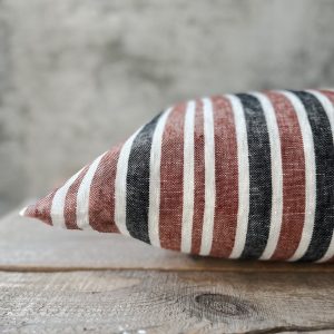 Striped Linen Pillowcase Farmhouse Charm for Your Cozy Retreat