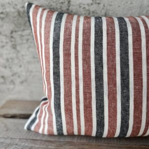 Striped Linen Pillowcase Farmhouse Charm for Your Cozy Retreat