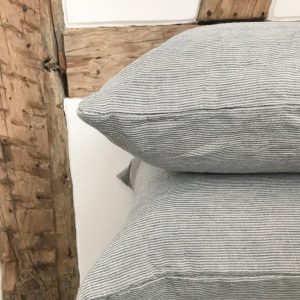 Striped Linen Pillowcase Soft, Natural Elegance for Your Home