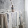 Striped Linen Table Runner Elevate Your Dining with French Elegance