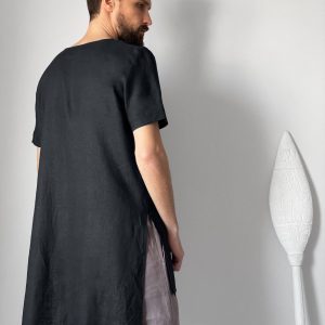 Stylish and Comfortable Maxi Men’s Linen Tunic for a Interesting  Item