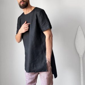 Stylish and Comfortable Maxi Men’s Linen Tunic for a Interesting  Item