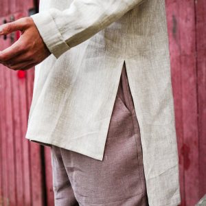 Stylish Beige Linen Tunic A Versatile Wardrobe Essential for Men