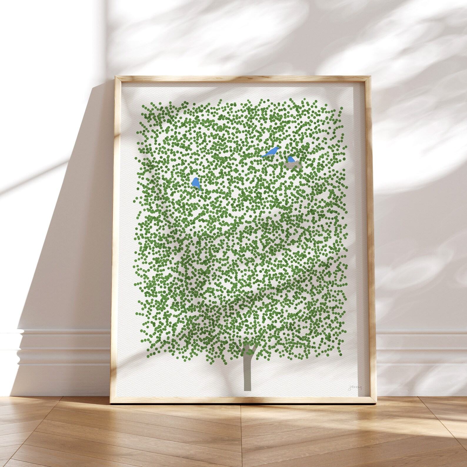 Summer Maple Art Print Signed and Printed by Jorey Hurley – Unframed or Framed (240707)