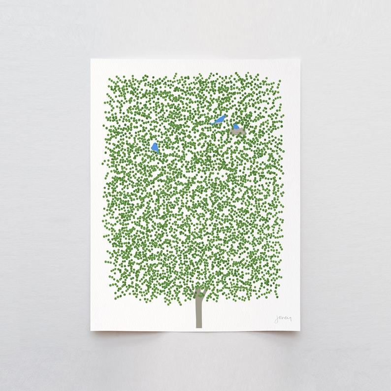 Summer Maple Art Print Signed and Printed by Jorey Hurley – Unframed or Framed (240707)