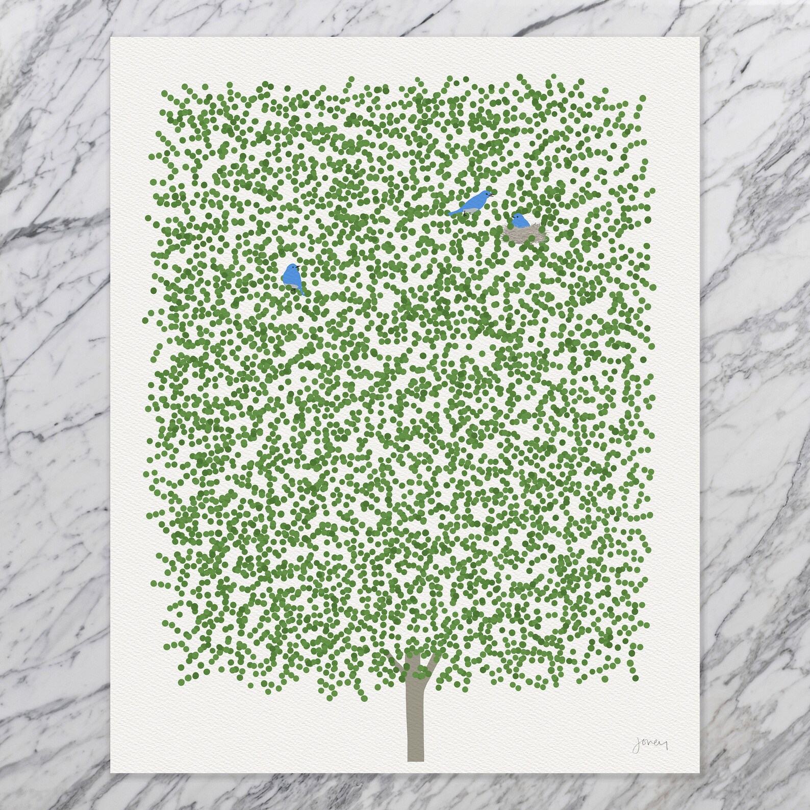 Summer Maple Art Print Signed and Printed by Jorey Hurley – Unframed or Framed (240707)