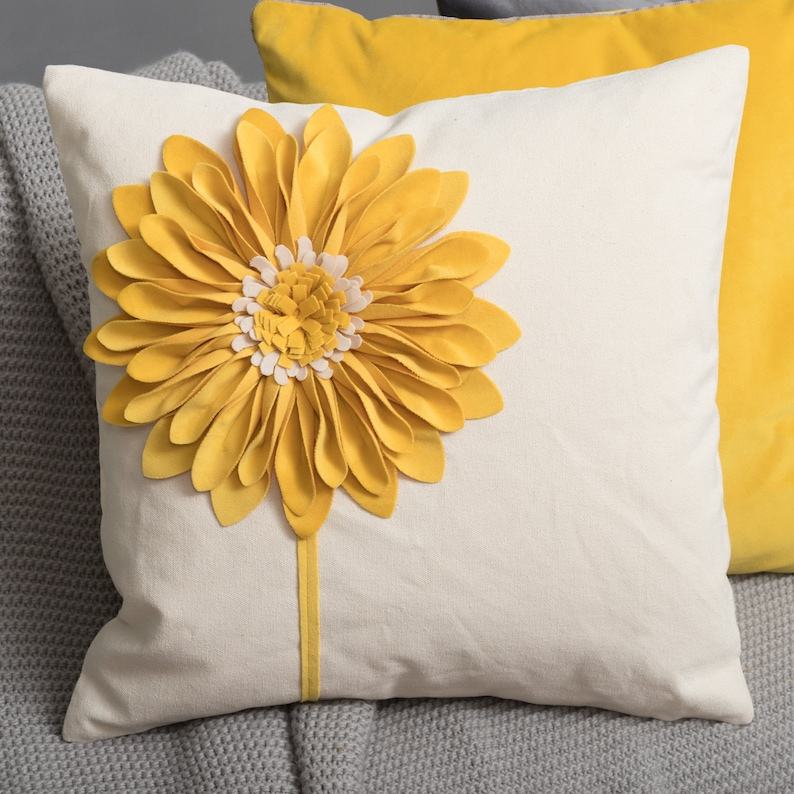 Sunflower Throw Pillow Cover Brighten Your Home with Floral Charm