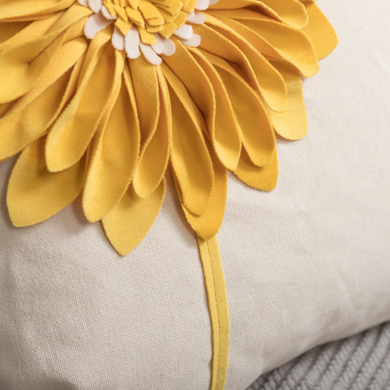 Sunflower Throw Pillow Cover Brighten Your Home with Floral Charm