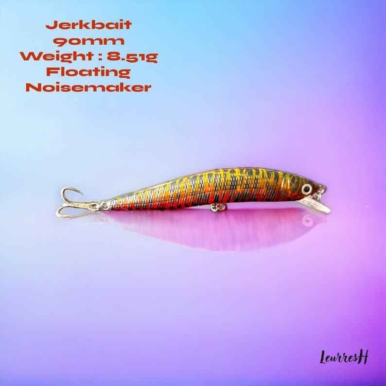 Sunset Silver Streak Premium Handmade Jerkbait for Angling Enthusiasts