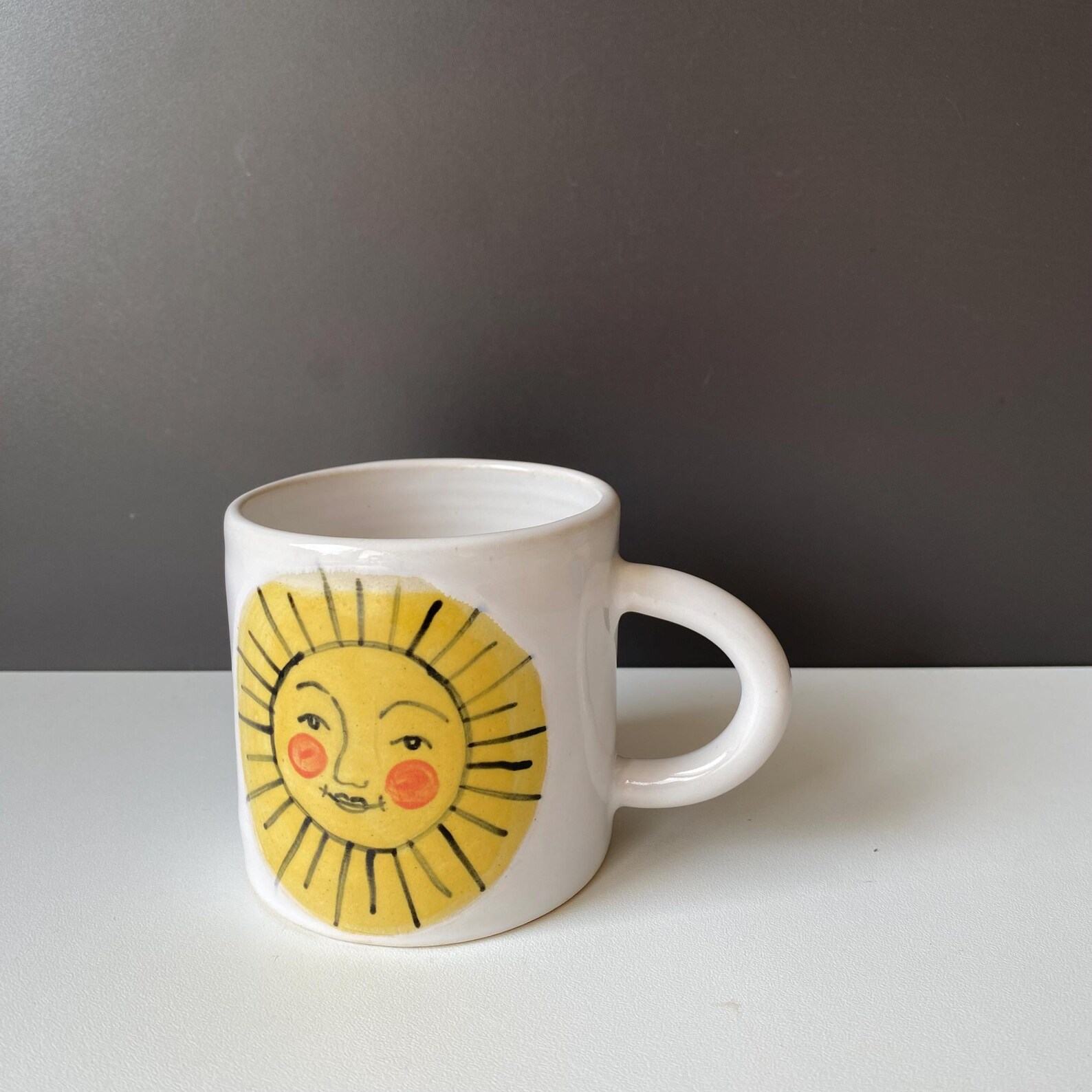 Sunshine in a Mug Illuminate Your Mornings with Handmade Ceramic Cheer